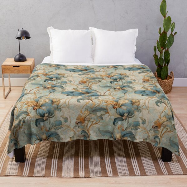 Item preview, Swirling vines and Iris floral designed and sold by Designbes.
