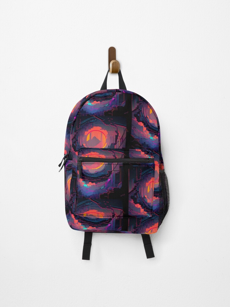 Thumbnail 1 of 3, Backpack, Full moon retro designed and sold by RRAstore.