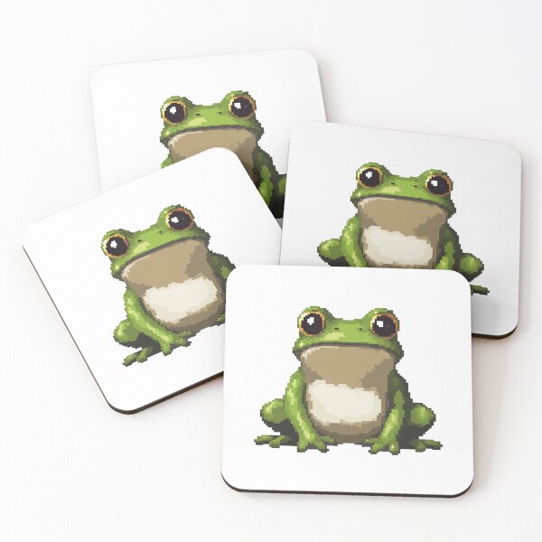 Item preview, Pixel Art Cute Green Frog designed and sold by NTTWJIYA.