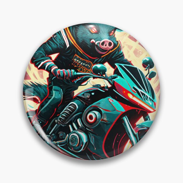 Item preview, Boar on a motorcycle designed and sold by BADESIGNZZ.