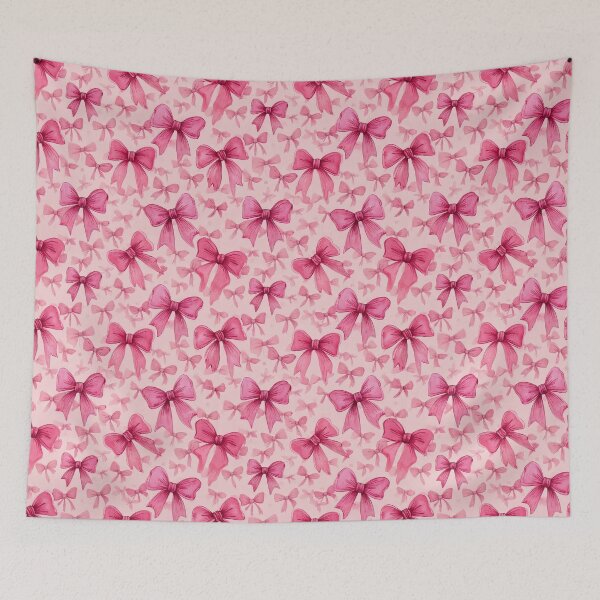Item preview, Pink bows pattern designed and sold by Designbes.