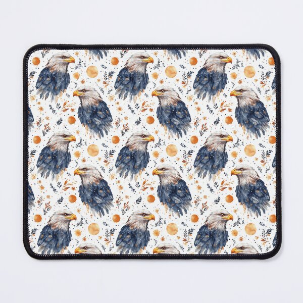 Item preview, blue and orange bold eagles designed and sold by PoppyLaneStudio.