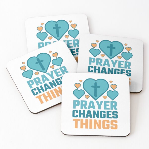 Item preview, Prayer Changes Things - Christian Faith Religious Inspirational Quote designed and sold by Sunserize Designs.