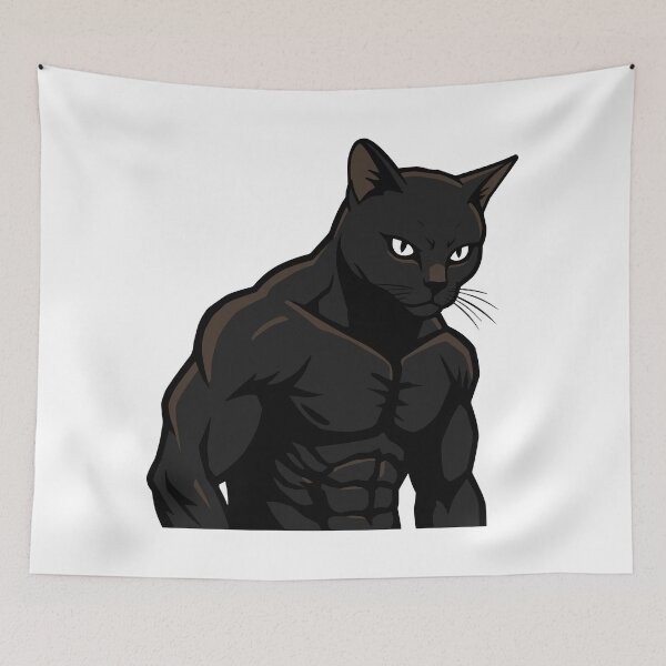 Item preview, Cartoon Badass Cat designed and sold by cc_art.