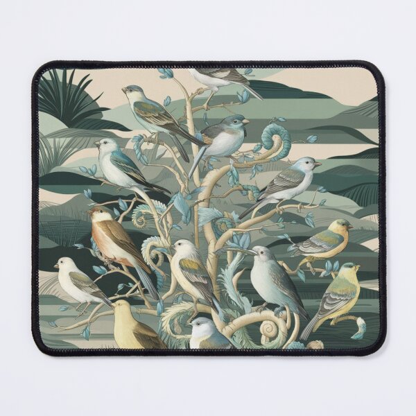 Item preview, Enchanted Avian Tree – Surreal Nature-Inspired Bird Art designed and sold by WildStroke.