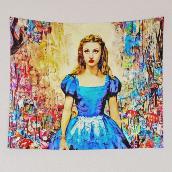 Item preview, Alice in a blue dress in wonderland,  designed and sold by CristalleLisa.