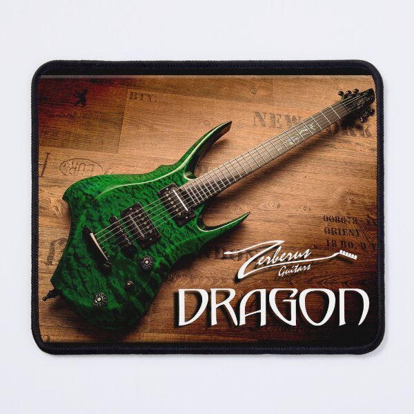 Item preview, Cerberus Guitars Dragon: The Emerald Dragon designed and sold by ArtCreator2023.