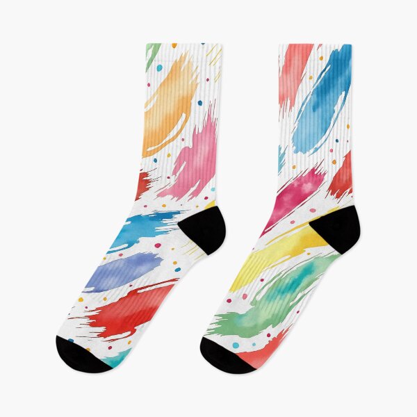 Item preview, Rainbow Paint Strokes – Vibrant Multicolor Abstract Art designed and sold by WhimsiLynes.