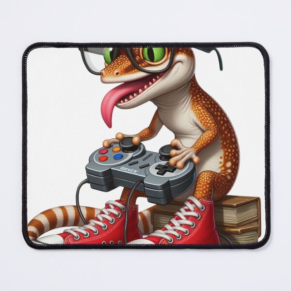 Item preview, Gamer Gecko Sticker  Premium Cool Trendy Best Gift designed and sold by Imaginarium of Chaos falcon88 .