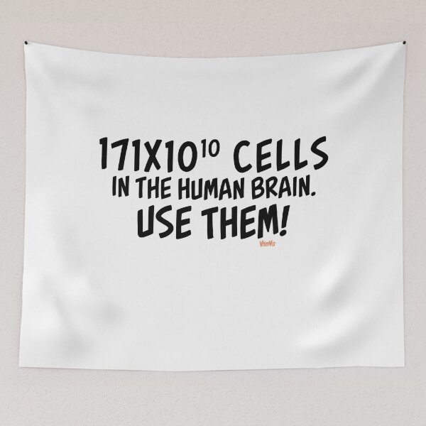 Item preview, Cells in the Human Brain - Funny Quote designed and sold by WhimWiz.