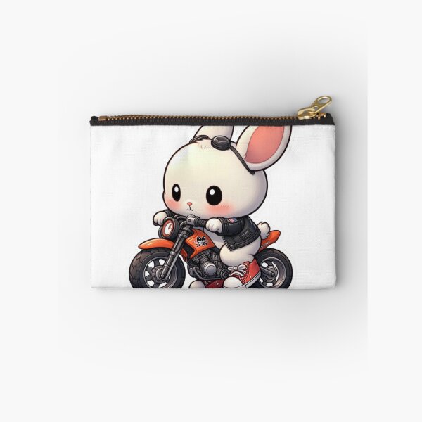 Item preview, Biker Bunny Sticker  Premium Cool Trendy Best Gift designed and sold by Imaginarium of Chaos falcon88 .