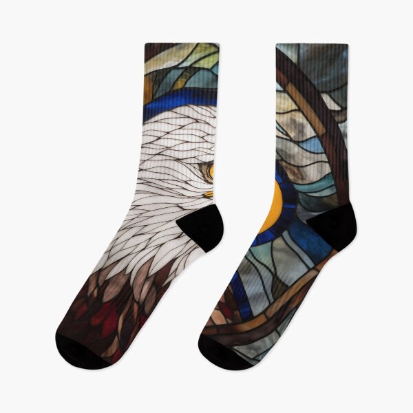 Item preview, Bald Eagle in Stained Glass designed and sold by RedHandedOD.