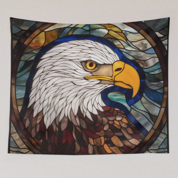 Item preview, Bald Eagle in Stained Glass designed and sold by RedHandedOD.