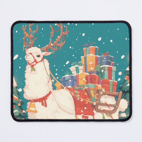 Item preview, Festive Llama dressed for Christmas designed and sold by WoollenLlama.