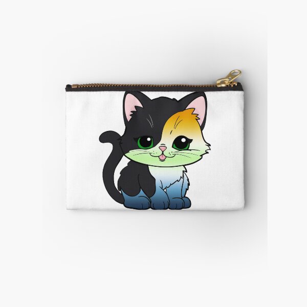 Item preview, Kawaii AroAce Agender Cat – AroAce Agender Pride Cute Design designed and sold by Travelslightly.