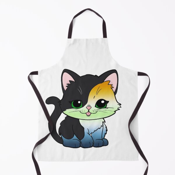 Item preview, Kawaii AroAce Agender Cat – AroAce Agender Pride Cute Design designed and sold by Travelslightly.