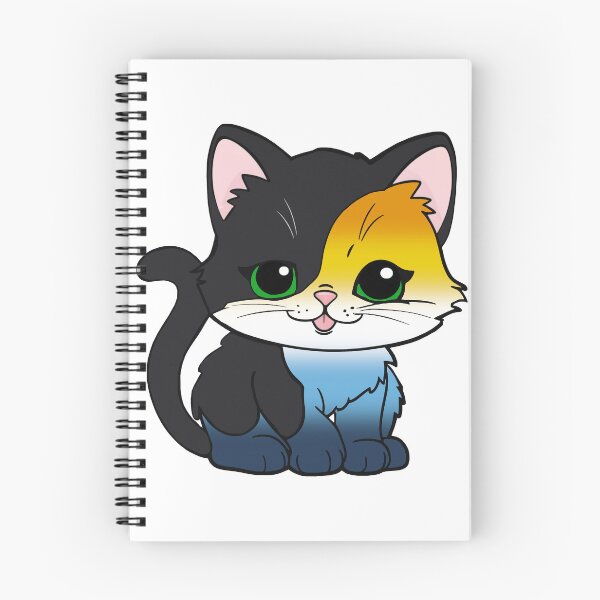 Item preview, Kawaii AroAce Cat – AroAce Pride Cute Design designed and sold by Travelslightly.
