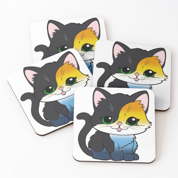 Item preview, Kawaii AroAce Cat – AroAce Pride Cute Design designed and sold by Travelslightly.