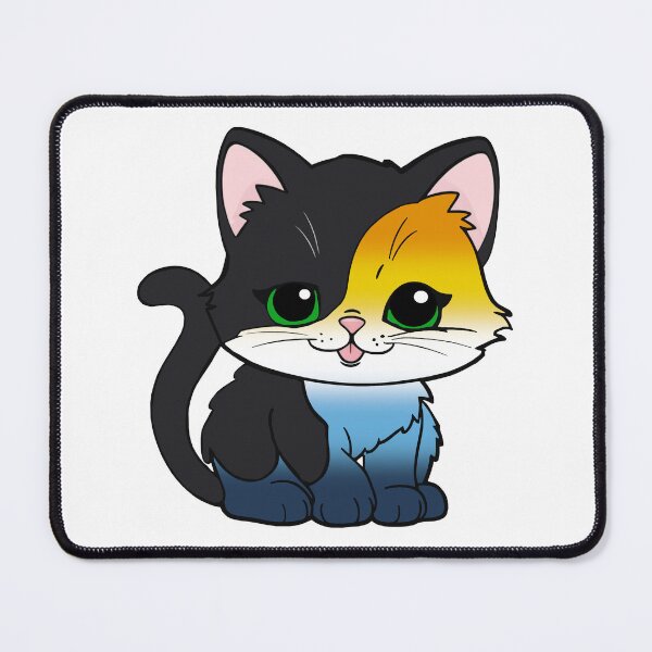 Item preview, Kawaii AroAce Cat – AroAce Pride Cute Design designed and sold by Travelslightly.