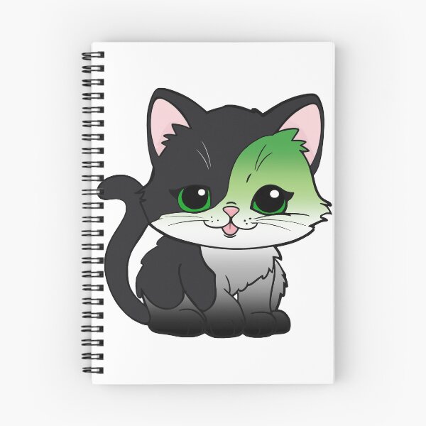 Item preview, Kawaii Aromantic Cat – Aromantic Pride Cute Design designed and sold by Travelslightly.