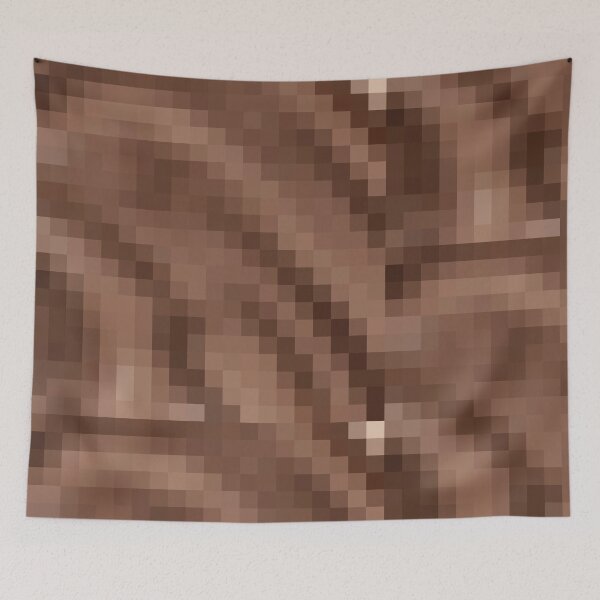 Item preview, Color of the year pixel pattern Mocha Mousse 2025 designed and sold by Fixelgraphic.
