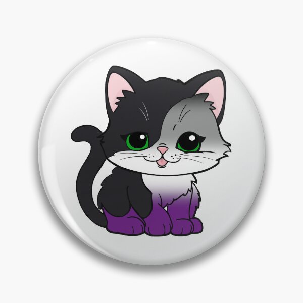 Item preview, Kawaii Asexual Cat – Asexual Pride Cute Design designed and sold by Travelslightly.