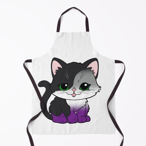 Item preview, Kawaii Asexual Cat – Asexual Pride Cute Design designed and sold by Travelslightly.