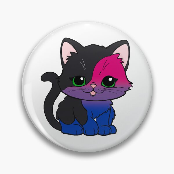 Item preview, Kawaii Bisexual Cat – Bisexual Pride Cute Design designed and sold by Travelslightly.