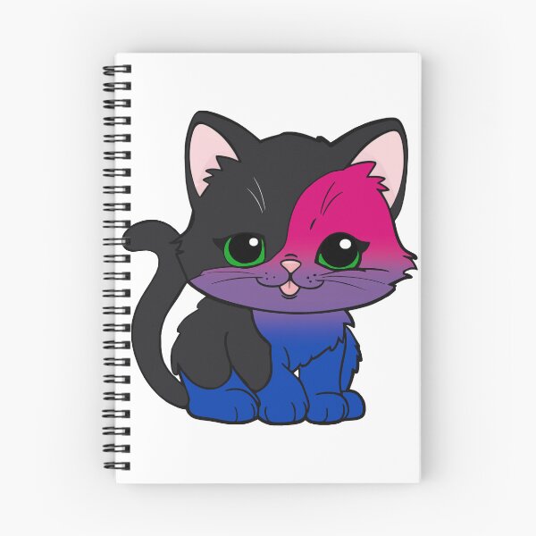 Item preview, Kawaii Bisexual Cat – Bisexual Pride Cute Design designed and sold by Travelslightly.