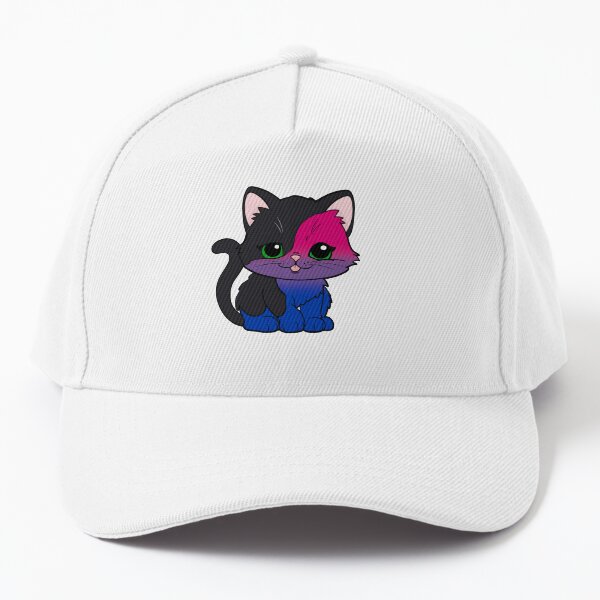 Aperçu de l'œuvre Chat bisexuel kawaii – Design mignon de fierté bisexuelle créée et vendue par Travelslightly.