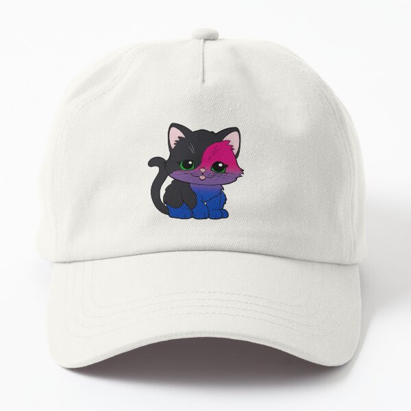Aperçu de l'œuvre Chat bisexuel kawaii – Design mignon de fierté bisexuelle créée et vendue par Travelslightly.