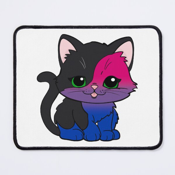 Item preview, Kawaii Bisexual Cat – Bisexual Pride Cute Design designed and sold by Travelslightly.
