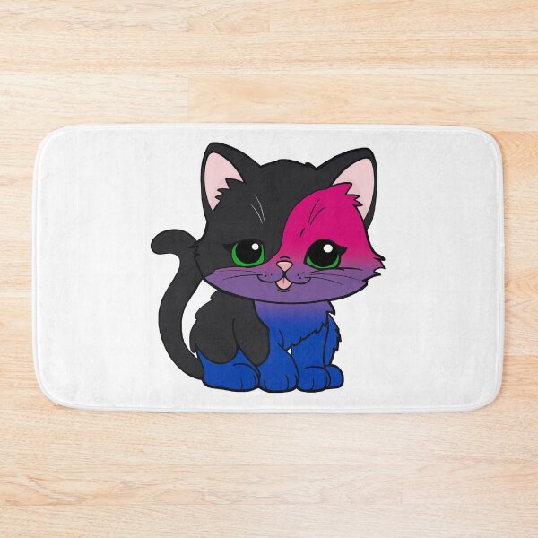 Item preview, Kawaii Bisexual Cat – Bisexual Pride Cute Design designed and sold by Travelslightly.