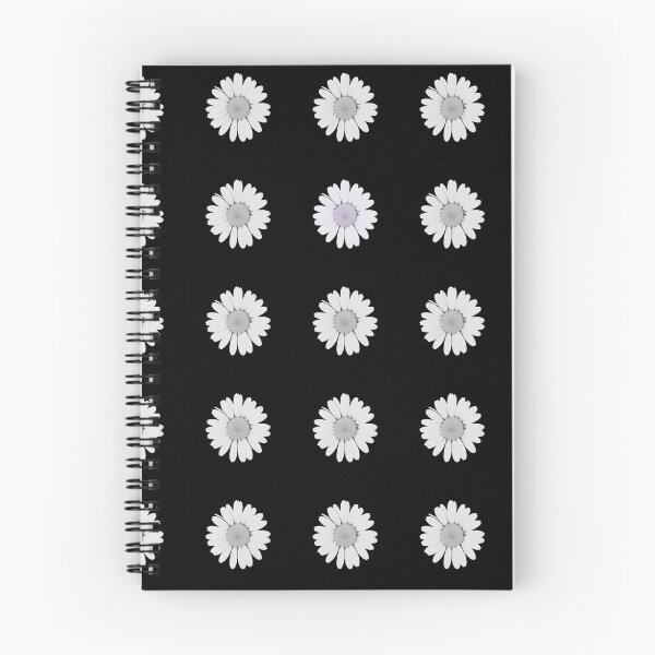Item preview, Black with white flowers designed and sold by ReynoldsFun.