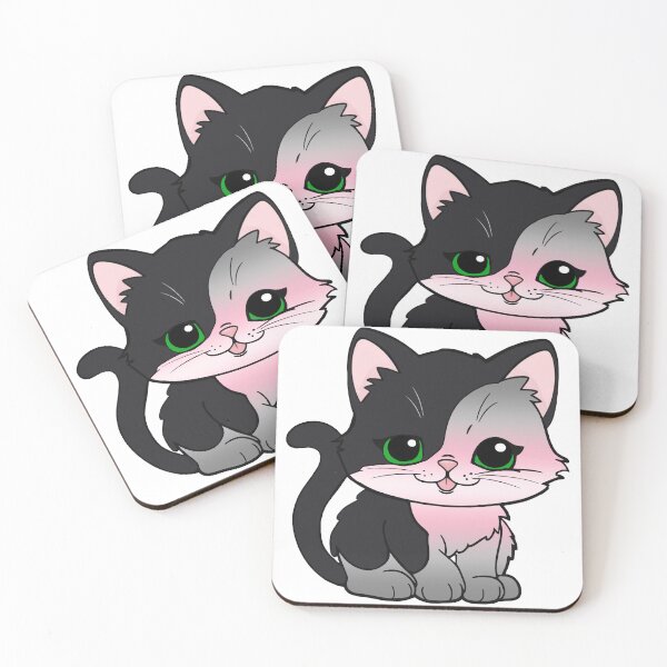 Item preview, Kawaii Demigirl Cat – Demigirl Pride Cute Design designed and sold by Travelslightly.