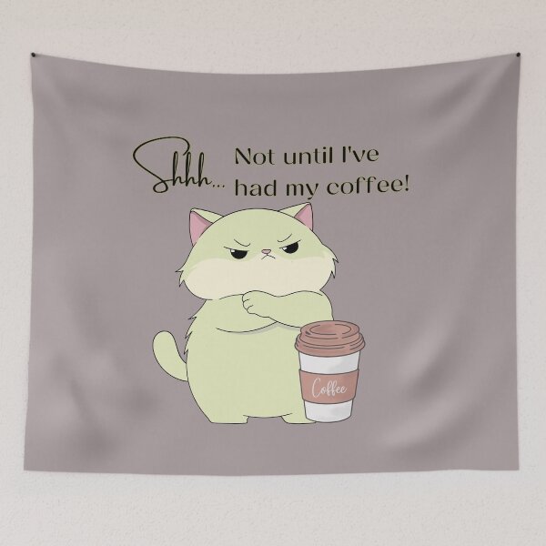 Item preview, Shhh.. not until I've had my coffee designed and sold by LiskoDesign.