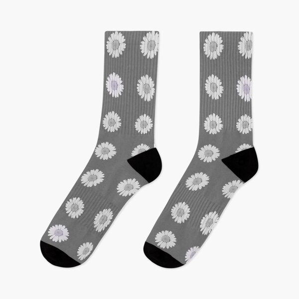 Item preview, Medium grey with white flowers designed and sold by ReynoldsFun.