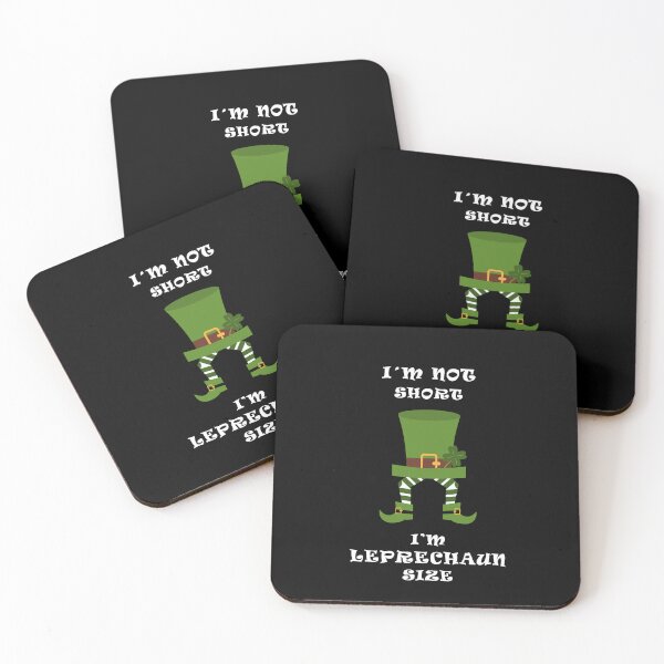 Item preview, Leprechaun's legs with green tights and big green hat celebrating St. Patrick, joke about his size. designed and sold by Martapp.