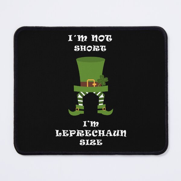 Item preview, Leprechaun's legs with green tights and big green hat celebrating St. Patrick, joke about his size. designed and sold by Martapp.