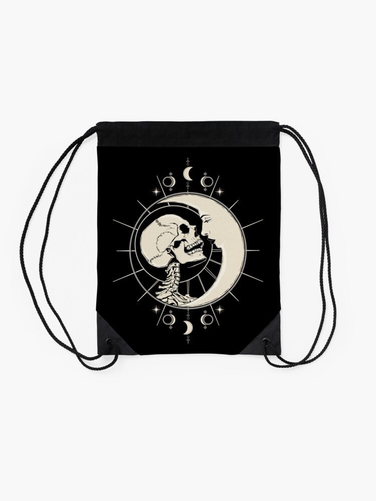 Thumbnail 2 of 3, Drawstring Bag, Kissed by the Moonlight designed and sold by VonKowen.