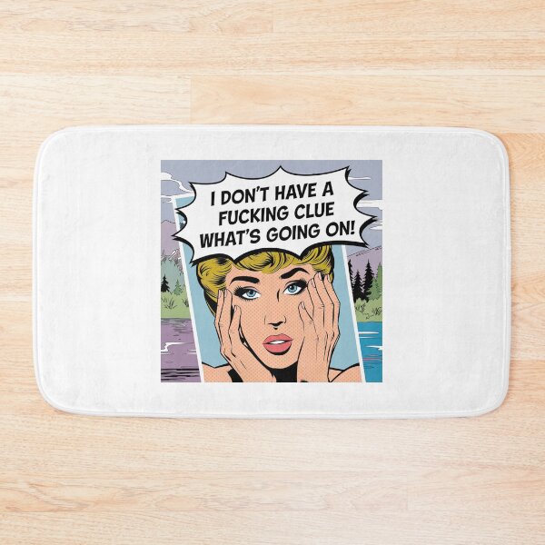 Item preview, Don't have a clue, clueless, what's going on, meme, funnyfits70, Humor, Funny, retro, vintages, funny quotes, animal humor, designed and sold by FunnyFits70.