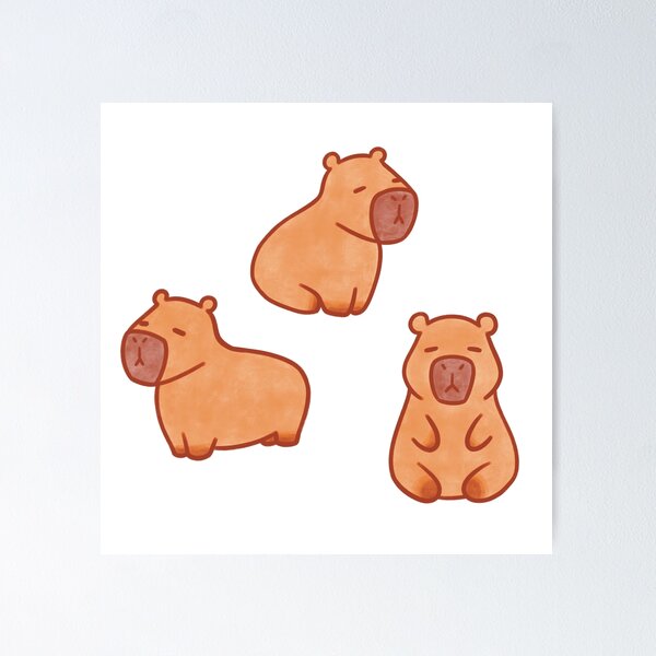 Item preview, Three Capybaras designed and sold by winterpumpkin.