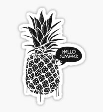 Pineapple Hello Summer Sticker