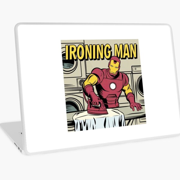 Item preview, Ironing Man, Superhero, parody, meme, funnyfits70, Humor, Funny, retro, vintages, funny quotes, animal humor, designed and sold by FunnyFits70.