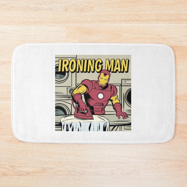 Item preview, Ironing Man, Superhero, parody, meme, funnyfits70, Humor, Funny, retro, vintages, funny quotes, animal humor, designed and sold by FunnyFits70.