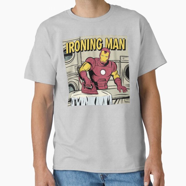 Item preview, Ironing Man, Superhero, parody, meme, funnyfits70, Humor, Funny, retro, vintages, funny quotes, animal humor, designed and sold by FunnyFits70.