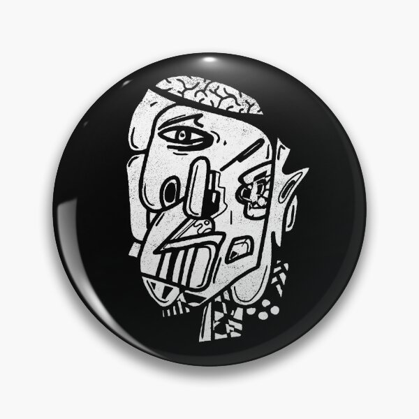 Item preview, Abstract Angry Head with Brain Showing - Abstract art Face  designed and sold by AnAzArt.