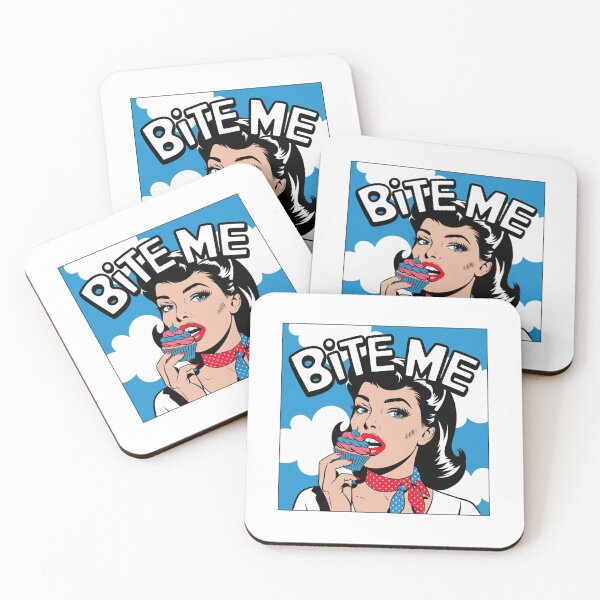 Item preview, Bite Me, Sweetness with a Side of Sass, meme, funnyfits70, Humor, Funny, retro, vintages, funny quotes, animal humor, designed and sold by FunnyFits70.