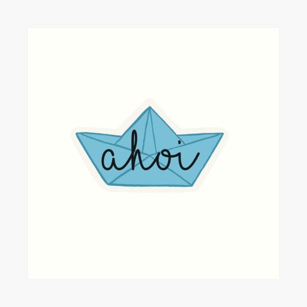 Item preview, Ahoy paper boat designed and sold by EveryDayKonfetti.
