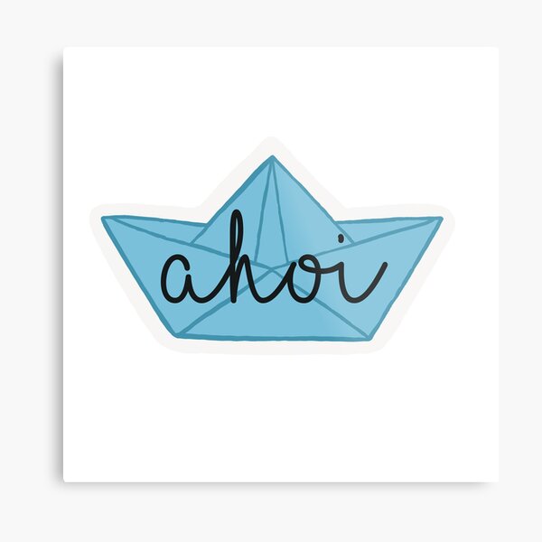 Item preview, Ahoy paper boat designed and sold by EveryDayKonfetti.